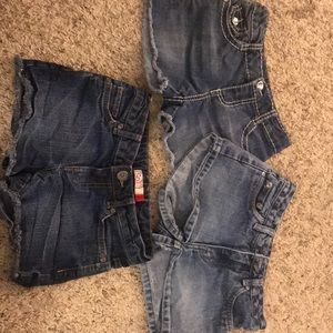 Girls jean shorts